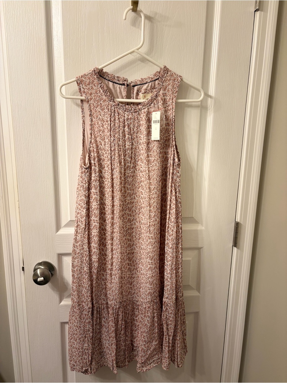 Anthropologie Dusty Rose Floral Midi Sundress